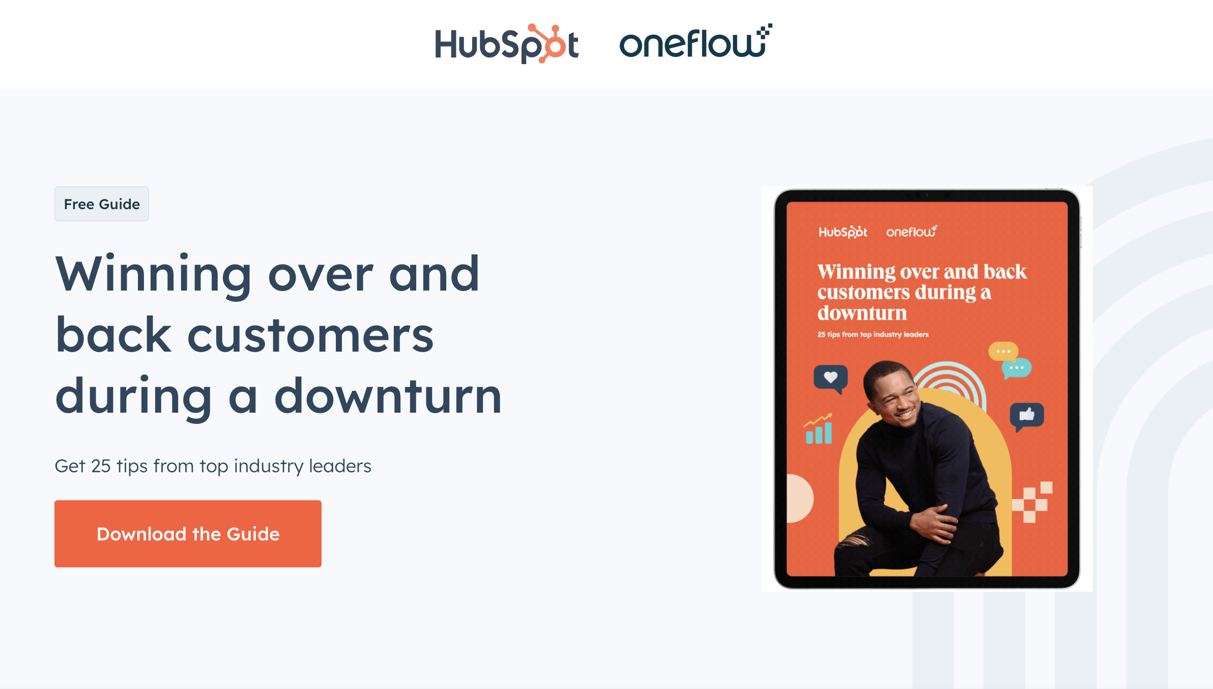 Sales Ebook Winning over and back customers during a downturn